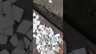 പൊട്ടിയ ടിലിൽ ഇൻറർലോക്ക് ഉണ്ടാക്കാം broken floor tile interlock ideas