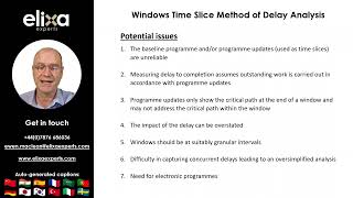 6. Windows Time Slice Method of Delay Analysis Part 2