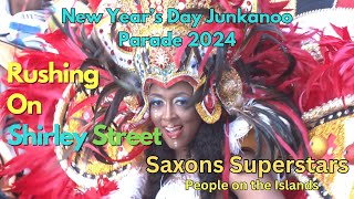 Saxons Superstars New Year's Day 2024 Junkanoo Parade