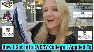 How I Got Into Every College I Applied To // Applying To College Tips & Tricks