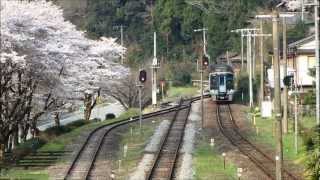 JR四国　土讃線　桜と気動車走行映像　大豊町　2012. 4