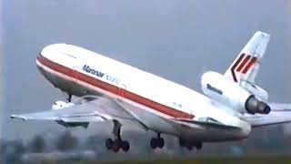 MartinAir McDonnell-Douglas DC-10-30 Take-Off From Amsterdam Schiphol Airport on January 15, 1994