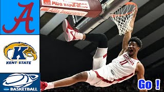 Alabama vs Kent State Full  Game Highlights  Dec 22, 2024 | College men's basketball 2024 | NCAA