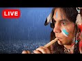 Native American Flutes & Rain | 24/7 Relaxing Music Live Stream