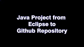How to upload the java project from eclipse to github repository in github website #github