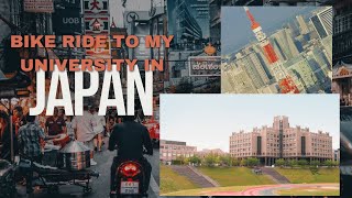 Bike ride to my university in Japan 🇯🇵 | 4K