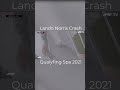 Lando Norris Dramatic Eau Rouge Crash at Spa 2021! 💥🌧️ #f1 #belgiumgp #landonorris #mclaren #shorts