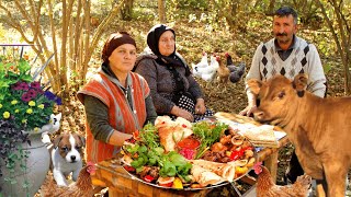 Azərbaycan Mətbəxi Sacda Qazan Kotleti, Country Life Vlog, Outdoor Cooking