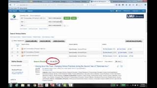 How to @ LMU: Search the ERIC Database