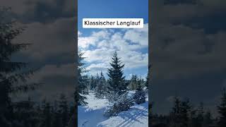 Klassischer Langlauf in Jizerka ⛷️❄️☀️ #skilanglauf