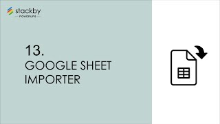 Stackby Powerup #13 - Google Sheet Importer | Sheet to Databases