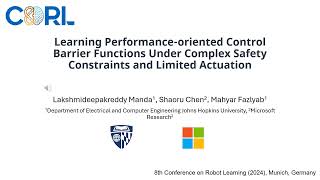 Learning Performance-oriented CBFs Under Complex Safety Constraints and Limited Actuation