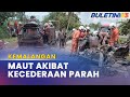 KEMALANGAN | Seorang Maut, Lori Bertembung Kereta