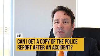 Where can I get a copy of the police report after an accident? | Q&A