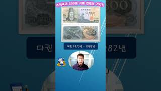 What is the present value of the 500 won bill in memories?#shorts