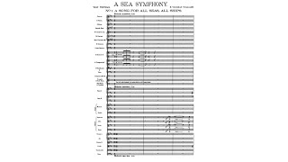 Ralph Vaughan Williams - A Sea Symphony [with score]