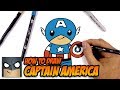 How to Draw Captain America | Drawing Tutorial for Beginners