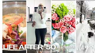 Life in Atlanta Over 50 Vlog: About Last Night 😩 | Finding Happy | Let it Snow ❄️  Tricia Bachoo