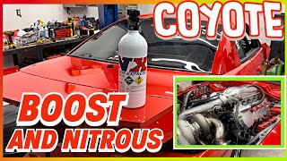 Coyote / Boost with Nitrous / Nitrous to spool a turbo with Holley EFI / NX @JimmyDaleRacing