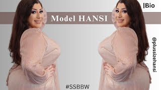 SSBBW Plussize Hansi💜 BBW curve Plus |Biography |Beauty beyond size |curvy figure fashion models