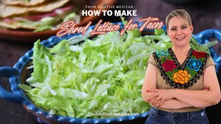 How to shred lettuce for Tacos | keep it fresh and crunchy for days