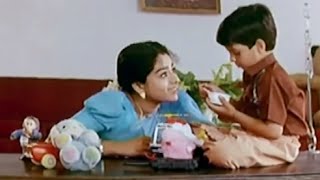 Bhale Bullodu Movie Scenes - Soundarya & Chinna funny conversation - Jayasudha