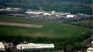 Flight in a Percival Prentice following take-off at Coventry Airport