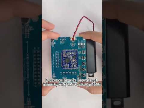 AI V21 intelligent offline voice recognition module, dual microphone, noise reduction, low consumption