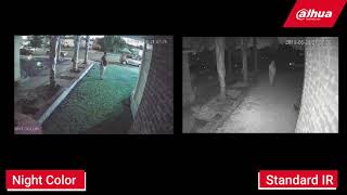 Dahua USA 4MP Night Color vs Standard IR