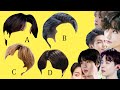 Guess The BTS member by their hair | BTS Quiz 2023 Challenge | Jung Kook-V-jimin-suga-RM-jin-jhope