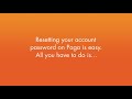 Reset Your Password On Paga