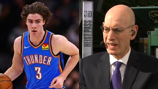 Adam Silver speaks on the Josh Giddey situation and why he's allowed to play