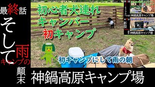 【神鍋高原キャンプ場 ドッグフリーサイト】最終話 初キャンプは雨キャンプになったやで！【初キャンプ】【関西 犬 キャンプ】【チワワ ちわプー】