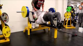 Sami Huhtala Benchpress with RAM 250kg/551lbs 23.6.2014 Sporttimekka