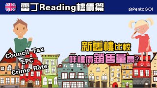 5.【5分鐘認識 雷丁Reading樓價篇】三個不可忽視數據 Council Tax/EPC/Crime Rate | 各區新舊樓價比較 | 咩樓價銷售量高？