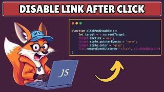 How to Disable Link After Click in Javascript