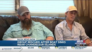Four people, including child, rescued by Biloxi charter captain after boat sinks near Chandeleur...