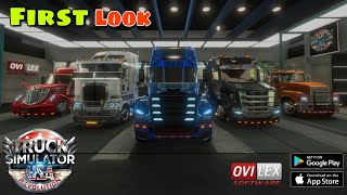 🚛 Truck Simulator USA Revolution 🚛 First Look \u0026 Gameplay video 😍😍.... || @OviLexSoft ||