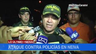 Atentado contra CAI de Policía en Neiva dejó tres uniformados heridos| Noticias Caracol