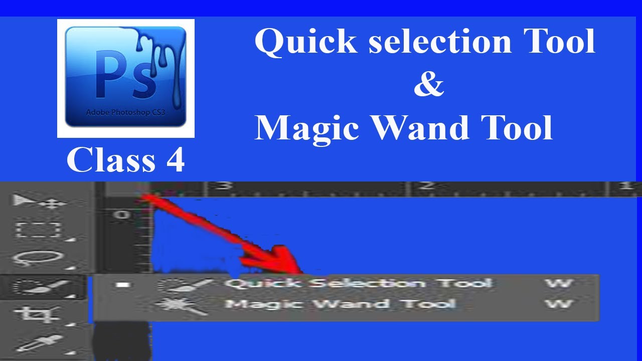 Adobe Photoshop-How To Make Selection With Magic Wand & Quick Selection ...