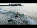 本日のモデルさん　2023 8 20 後編　 静波新堤（shizunami beach in japan　surfing drone videos）