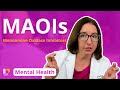 MAOIs Monoamine Oxidase Inhibitors: Therapies - Psychiatric Mental Health | @LevelUpRN