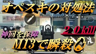 相手がオペスキを使う時間も与えない最強カスタムM13を使ったら無双しました⚔