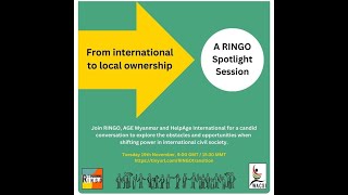 RINGO Spotlight Session: Transitioning from international to local ownership