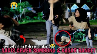 Sosial Experiment Gembel - CEWEK SOMBONG SIRAM HINA DAN CACI MAKI GEMBEL!!!