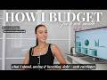 How I Budget For A New Month: cash budget, saving & investing, + money therapy | Monthly Money Reset