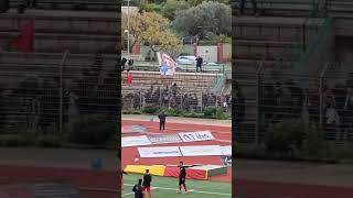 Nissa-Reggina, l'arrivo allo stadio dei tifosi amaranto