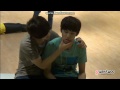 seventeen tv 130720 mingyu u0026 seungchul cute pose