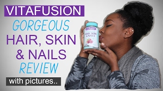 VITAFUSION HAIR SKIN AND NAILS GUMMIES REVIEW｜SHELETHIA TRENAE