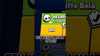 TEK HESAPLASMA TİPLERİ 🤣😂#brawlstars #supercell #shorts #subscribe #supportme